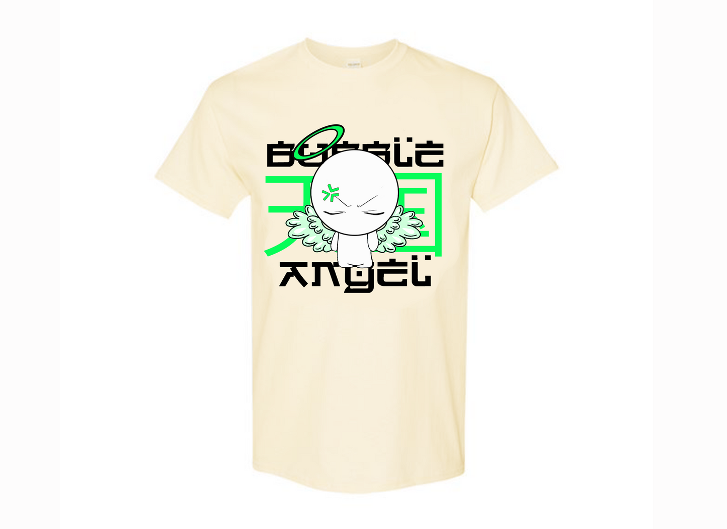 Bubble Angel Green Print Shirt