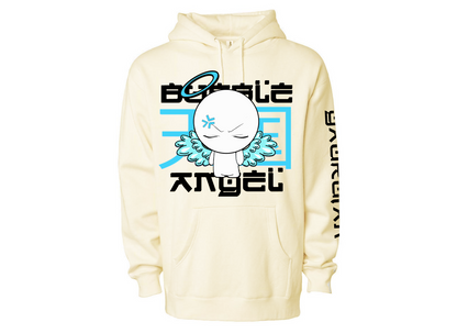 Bubble Angel Blue Print Hoodie