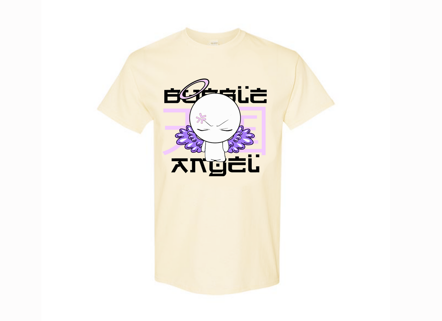 Bubble Angel Purple Print Shirt