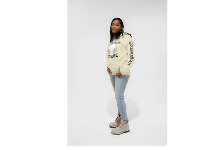 Bubble Angel Purple Print Hoodie